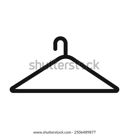 hanger icon (2) Black line art vector logo