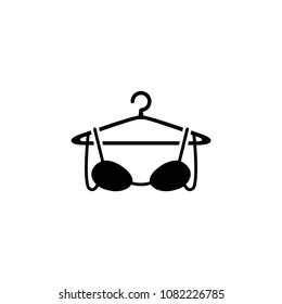 Hanger icon and bra