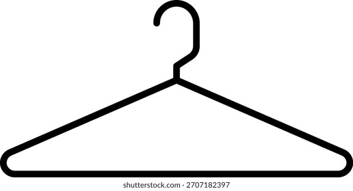 Ícone de cabide. Cabide de roupas. Vetor de rack de revestimento