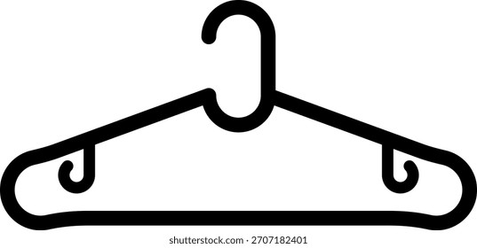 Icono de suspensión. Percha de ropa. Vector de perchero