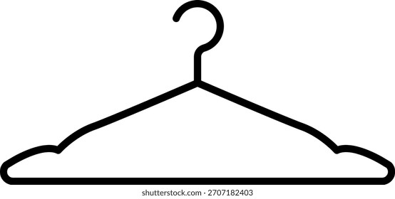 Ícone de cabide. Cabide de roupas. Vetor de rack de revestimento