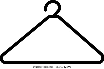 El icono de la percha. percha perchero. Colección de silueta de colgador de ropa diferente. Vector de signo de vestuario.
