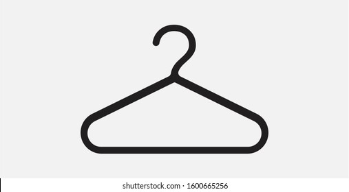 Hanger icon. Clothes hanger icon. Vector illustration icon. Simple hanger icon