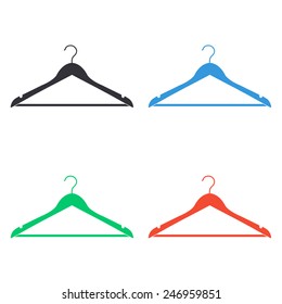hanger icon - colored vector illustration