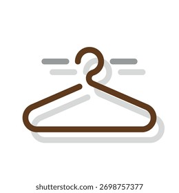 Hanger icon. Colored vector illustration.