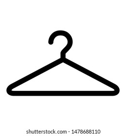 Hanger icon design. Hanger icon in line style design. Vector illustration.