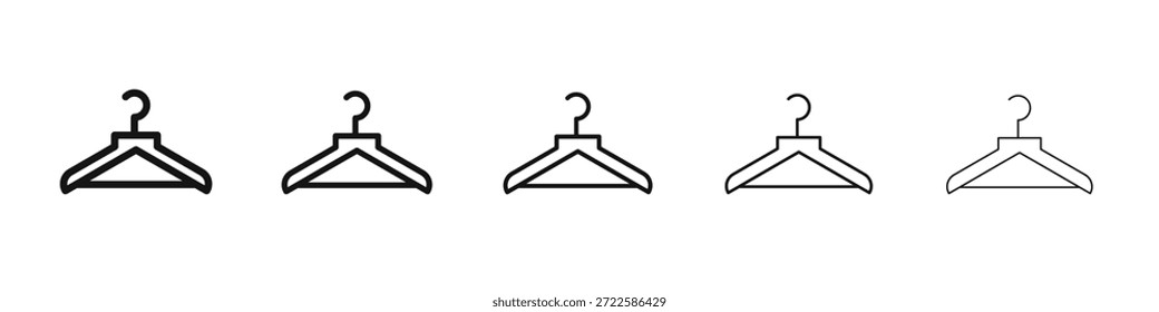 Desenho de ícone de cabide, logotipo, aplicativo, UI. Ilustração vetorial, EPS