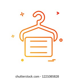 Hanger icon design vector