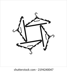 Hanger Icon Design Vector Art Illustration