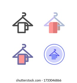 percha Diseño de iconos para el diseño de su sitio web, logotipo, aplicación, interfaz de usuario. Ilustración gráfica vectorial y trazo editable. EPS 10.