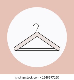 Hanger icon. Element of clothes and accessories. Premium quality graphic design icon. Signs and symbols collection icon for websites, web design, mobile app on white background