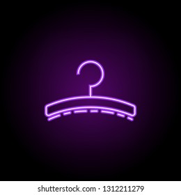 hanger icon. Elements of Beauty, make up, cosmetics in neon style icons. Simple icon for websites, web design, mobile app, info graphics