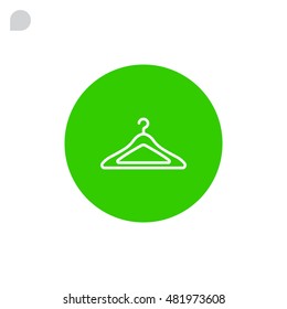 Hanger icon flat.