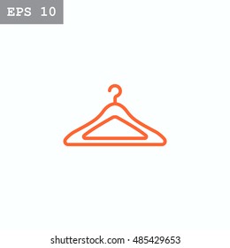 Hanger icon flat.
