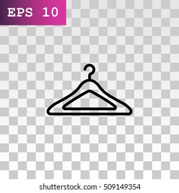 Hanger icon flat.