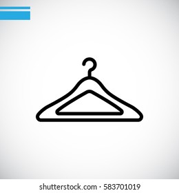 Hanger icon flat.