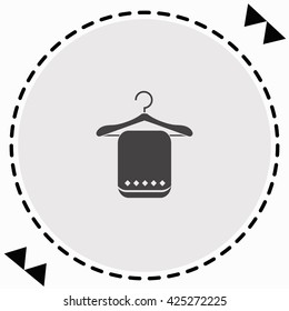 Hanger icon Flat Design. Isolated Illustration.