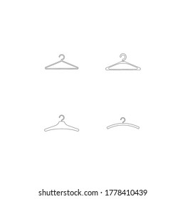 
Hanger icon flat design vector template