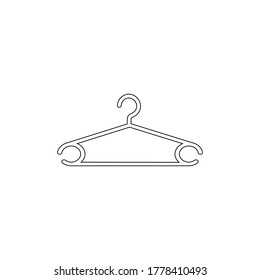 
Hanger icon flat design vector template