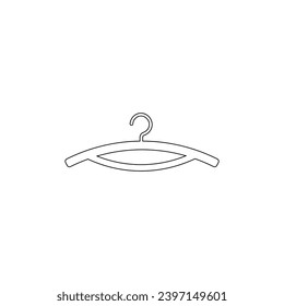 
Hanger icon flat design vector template