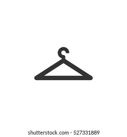 Hanger icon flat. Illustration isolated vector sign symbol