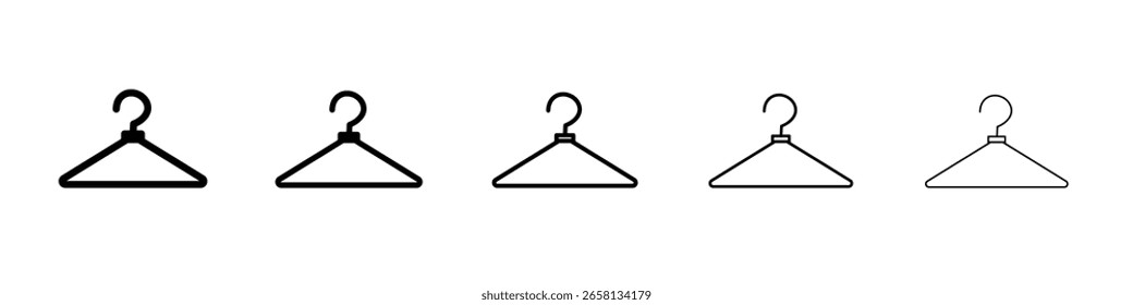 ícone de cabide ilustração plana definir logotipo