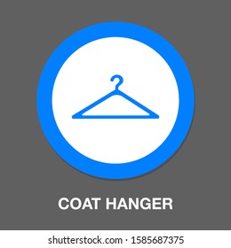 hanger icon. flat illustration of hanger vector icon. hanger sign symbol