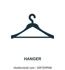 Hanger icon. Flat style icon design. UI. Illustration of hanger icon. Pictogram isolated on white. Ready to use in web design, apps, software, print
