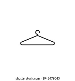 Hanger icon, gray line icon.