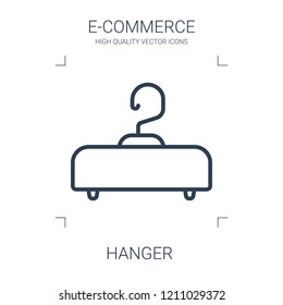 hanger icon. high quality line hanger icon on white background. from e commerce collection flat trendy vector hanger symbol. use for web and mobile