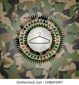 hanger icon inside camo texture