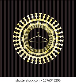 hanger icon inside gold badge