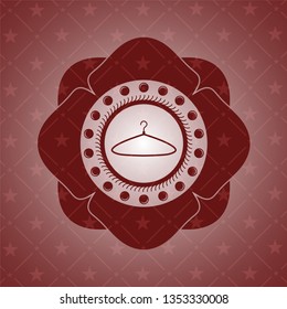 hanger icon inside red icon or emblem
