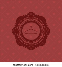 hanger icon inside red icon or emblem