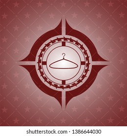 hanger icon inside red emblem