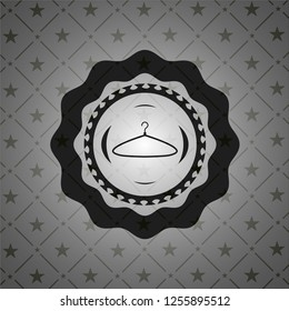 hanger icon inside retro style black emblem