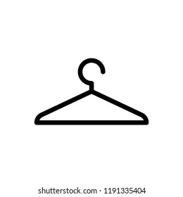 Hanger icon isolated on white background