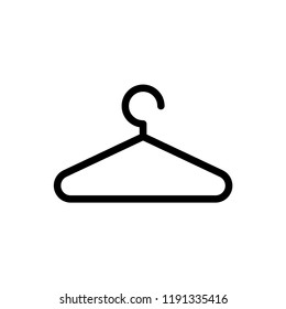 Hanger icon isolated on white background