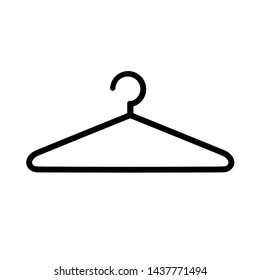 Hanger icon isolated on white background vector illustration.