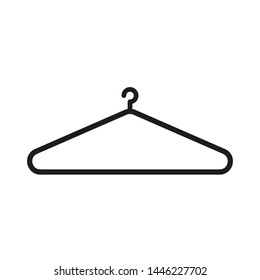 hanger icon isolated on white background. fashion sign