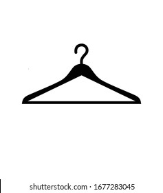 Hanger icon isolated on white background vector flat