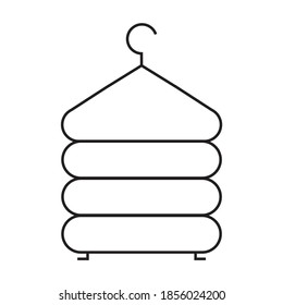 Hanger icon isolated on white background