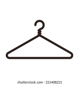 Hanger icon isolated on white background