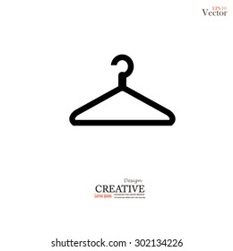 Hanger icon isolated on white background.hanger icon.vector illustration.