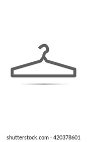 Hanger icon isolated on white background