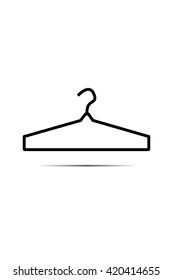 Hanger icon isolated on white background