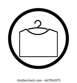 Hanger icon isolated on white background