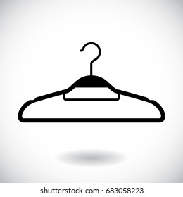 Hanger icon isolated on white. Vector illustration