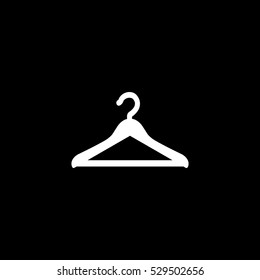 Hanger icon, isolated, white background