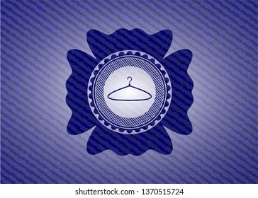 hanger icon with jean texture